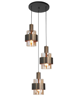 HighLight  Round Marrone Pendant Lamp
