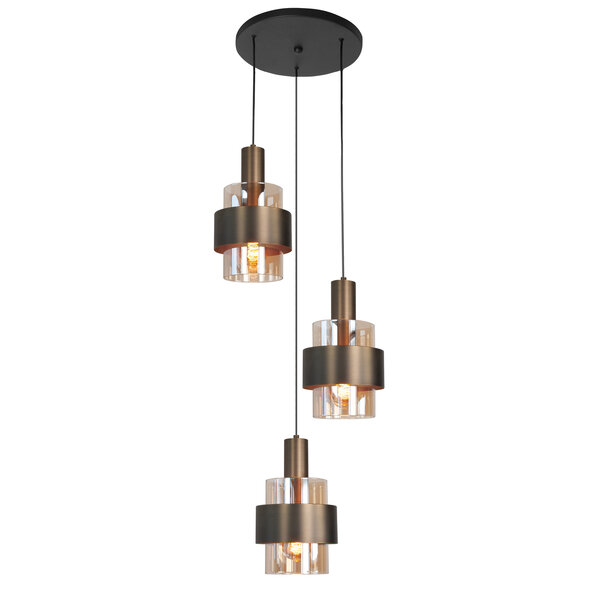 HighLight  Round Marrone Pendant Lamp