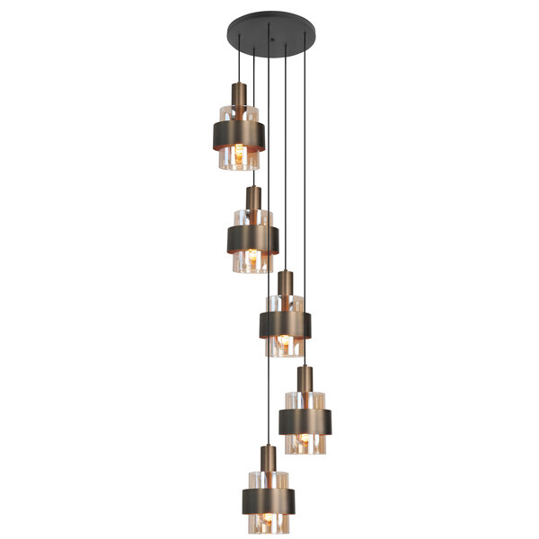 HighLight  Marrone round pendant lamp