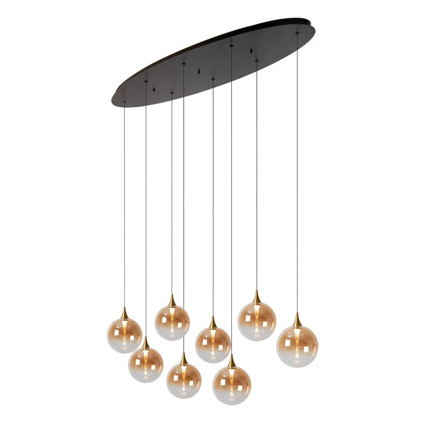 Lucide Gisela 8-light oval pendant lamp