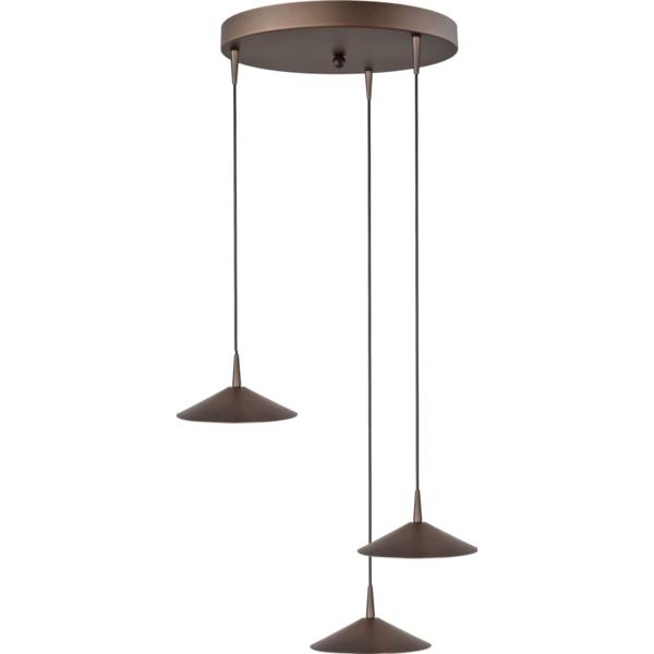 Master Light Ceppo 3 light round pendant lamp