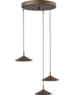 Master Light Hanglamp Ceppo 3 lichts  rond