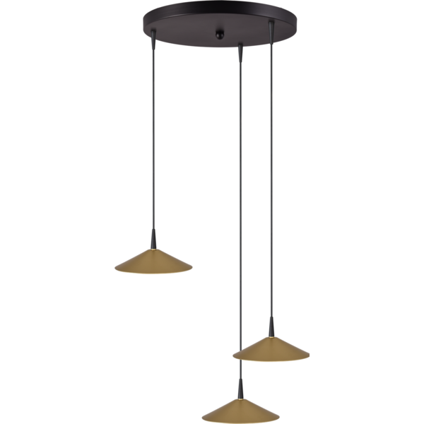Master Light Ceppo 3-lichts ronde hanglamp