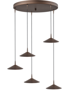 Master Light Ceppo 5 light round pendant lamp