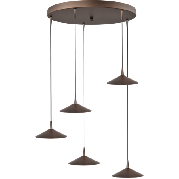 Master Light Ceppo 5 light round pendant lamp