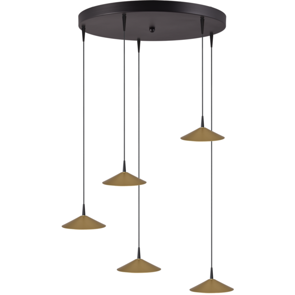 Master Light Ceppo 5 light round pendant lamp