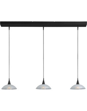 Master Light Pendant lamp Melani 3 lights black LED