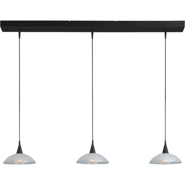Master Light Pendant lamp Melani 3 lights black LED