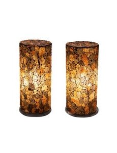 Villaflor Black-gold table lamp 30 cm