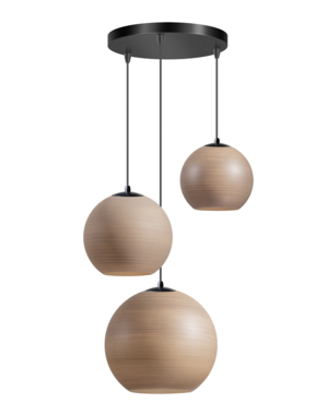 ETH Pendant lamp Orb Saturn 3 lights round