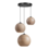 ETH Hanglamp Orb  Saturn 3 lichts rond
