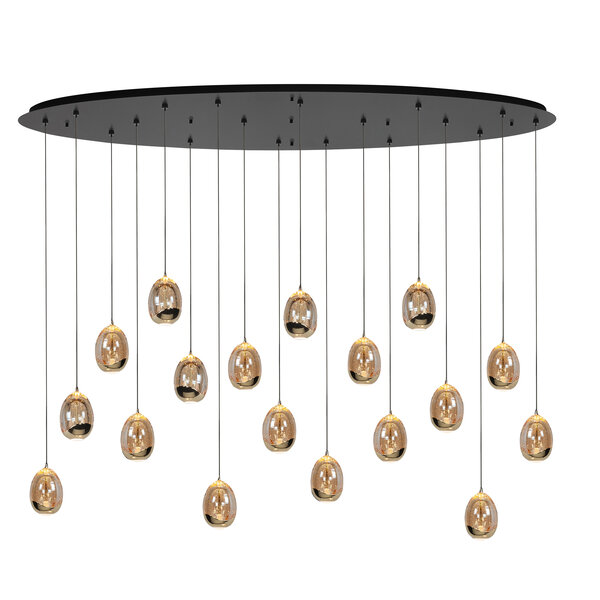 HighLight  Hanglamp Egg ovaal 18 lichts