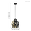 Eglo Pendant lamp Carlton 1 Black-Gold