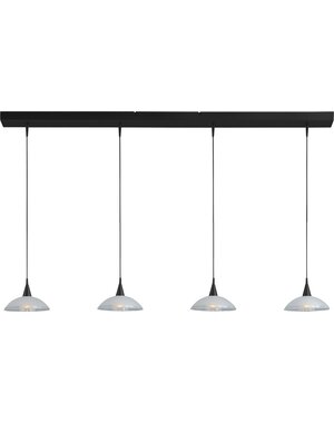 Master Light Pendant lamp Melani black 4-light LED