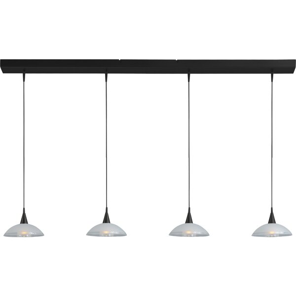 Master Light Pendant lamp Melani black 4-light LED