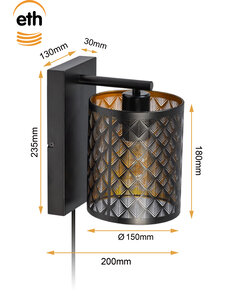 ETH Laser Wall Lamp