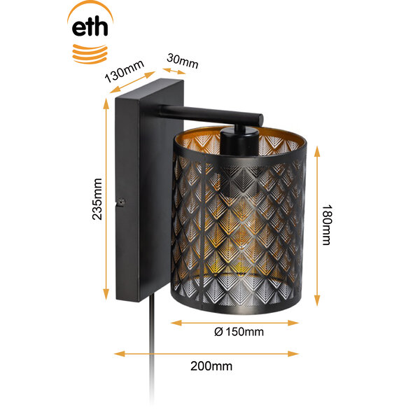 ETH Wandlamp Laser
