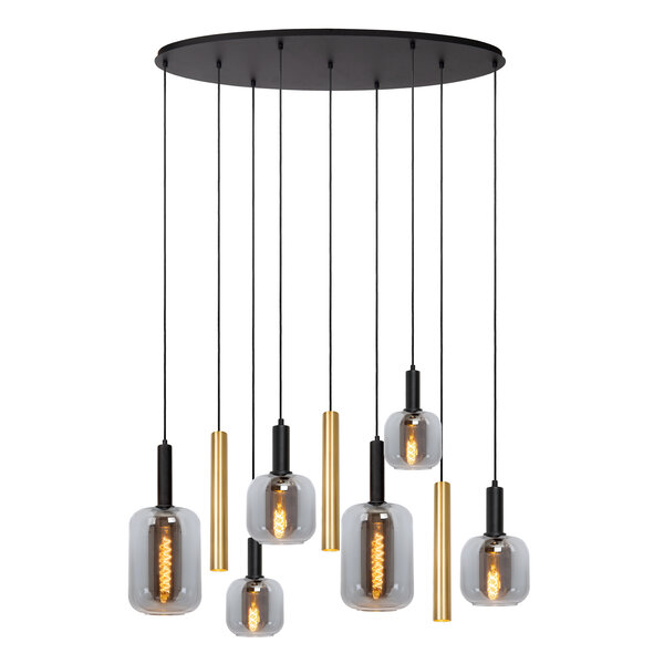 Lucide Hanglamp Joanet koffie ovaal