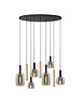 Lucide Hanging lamp Joanet coffee oval