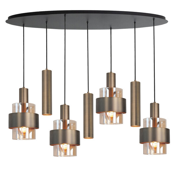 HighLight  Marrone oval pendant lamp
