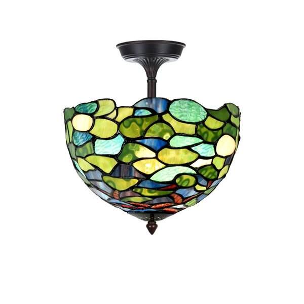 Art Deco Trade Tiffany Hydrangea ceiling lamp