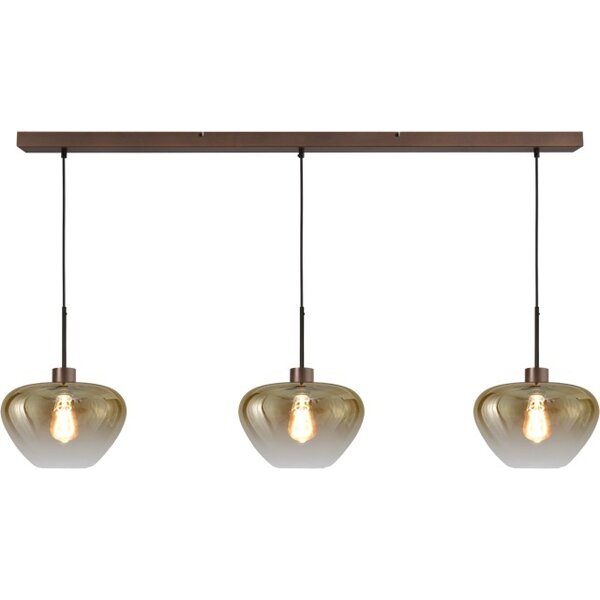 Master Light Genoa 3-light pendant lamp