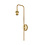 Licht &  Wonen/ Artdelight Wandlamp Dajano  met wit glas