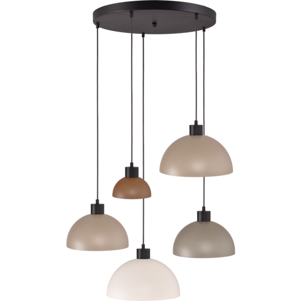 Master Light Studio Monton 5-light round pendant lamp