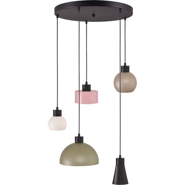 Master Light Studio Monton 5-light round pendant lamp