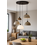 Master Light Studio Monton 5-light round pendant lamp