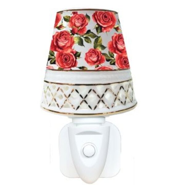 New Dutch Stopcontact Night Light Red Roses
