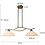 Steinhauer Anthea 2-light pendant lamp