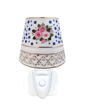 New Dutch Night Light Pink Bouquet Socket