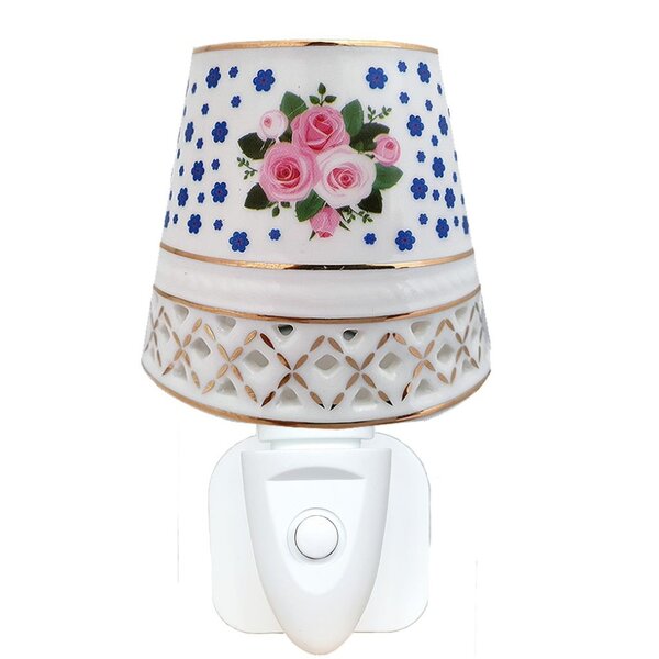 New Dutch Night Light Pink Bouquet Socket