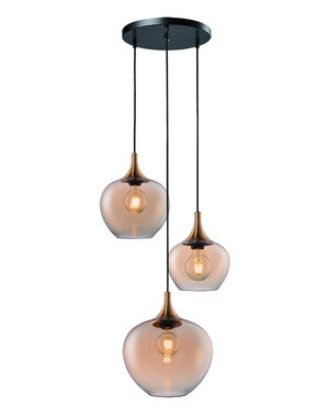 Freelight Fresu 3-light round pendant lamp