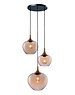 Freelight Fresu 3-light round pendant lamp