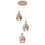 HighLight  Marrone 3-light round pendant lamp
