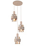 HighLight  Hanging lamp Marrone round cream