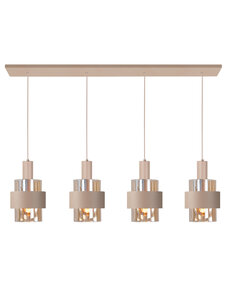 HighLight  Hanging lamp Marrone 4 lights cream