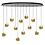 HighLight  Hanglamp Melina 12 lichts  ovaal