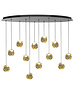 HighLight  Pendant lamp Melina 12 lights oval