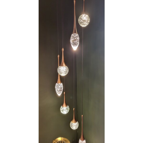 Light Trend Crystal Bubble Round Pendant Lamp