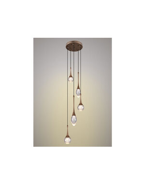 Light Trend Crystal Bubble Round Pendant Lamp