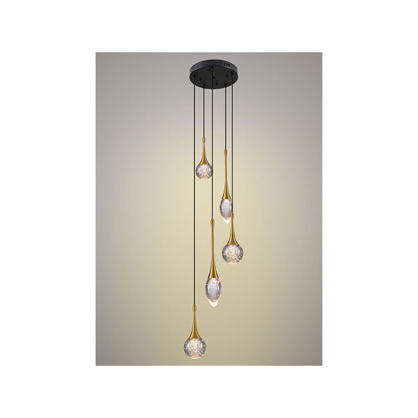 Light Trend Crystal Bubble Round Pendant Lamp