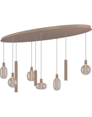 Master Light Tence oval pendant lamp, 9 lights