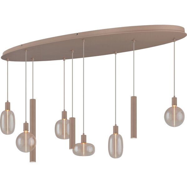 Master Light Tence oval pendant lamp, 9 lights