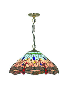 Searchlight Hanglamp Tiffany Dragonfly