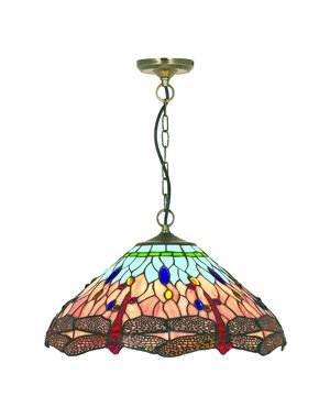 Searchlight Tiffany Dragonfly pendant lamp