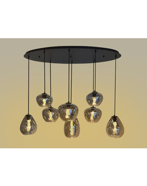 Light Trend Hola 8-light oval pendant lamp