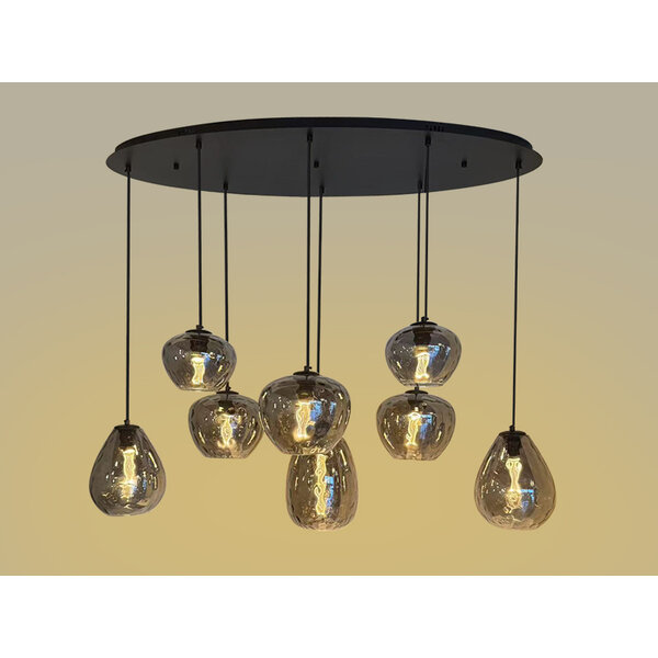 Light Trend Hola 8-light oval pendant lamp